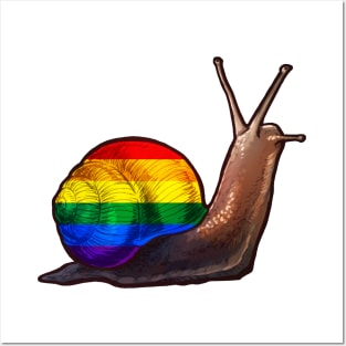 Pride Snail Posters and Art